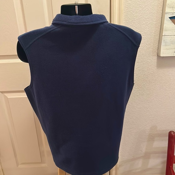 COLUMBIA🏔️Men’s FLEECE Navy VEST Size LARGE - Picture 4 of 11